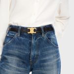 Medium Triomphe Belt in Taurillon Leather - Image 4